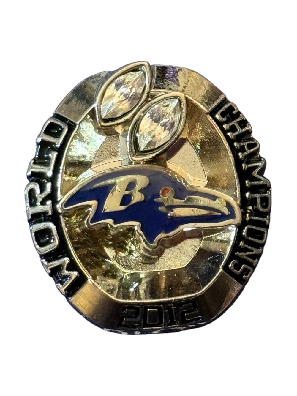 Baltimore Ravens 2012 Super Bowl World Champions Lapel Pin